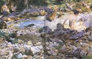 John Singer Sargent Mountain Stream (mk18) oil on canvas